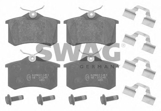 SWAG 60 91 6527 Тормозные колодки для RENAULT GRAN III (Рено Гран 3) SWAG 60 91 6527 Тормозные колодки для RENAULT GRAN III (Рено Гран 3)
