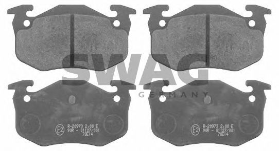 SWAG 62 91 6222 Тормозные колодки для PEUGEOT 205 II (Пежо 205 2) SWAG 62 91 6222 Тормозные колодки для PEUGEOT 205 II (Пежо 205 2)