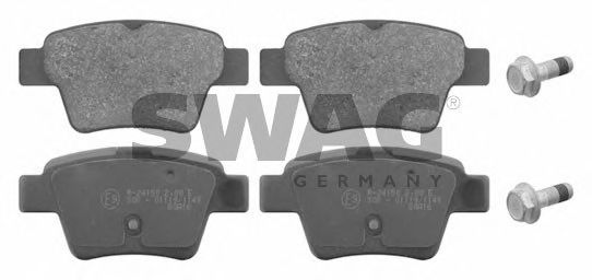 SWAG 62 91 6715 Тормозные колодки 11409 для PEUGEOT 207 (Пежо 207) SWAG 62 91 6715 Тормозные колодки 11409 для PEUGEOT 207 (Пежо 207)