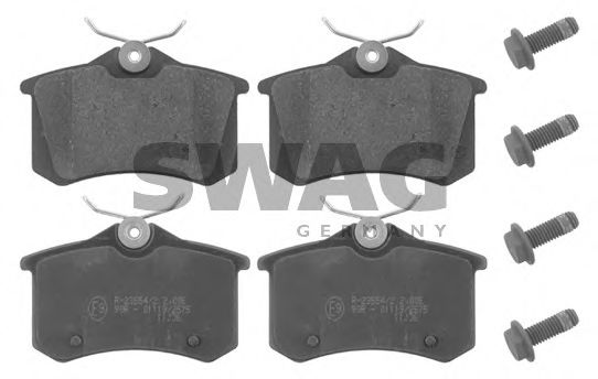 SWAG 62 91 6834 Тормозные колодки 12774 для PEUGEOT 207 (Пежо 207) SWAG 62 91 6834 Тормозные колодки 12774 для PEUGEOT 207 (Пежо 207)