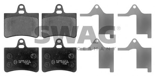 SWAG 64 91 6832 Тормозные колодки для CITROËN C5 II (CитроËн С5 2) SWAG 64 91 6832 Тормозные колодки для CITROËN C5 II (CитроËн С5 2)