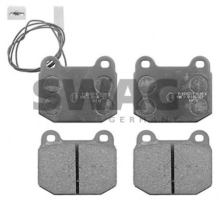 SWAG 74 11 6007 Тормозные колодки для ALFA ROMEO RZ (Альфа ромео Рз) SWAG 74 11 6007 Тормозные колодки для ALFA ROMEO RZ (Альфа ромео Рз)
