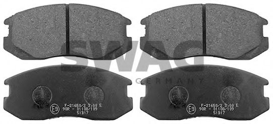 SWAG 80 91 6325 Тормозные колодки для MITSUBISHI LANCER IV (Митсубиши/митсубиси Ланcэр иv) SWAG 80 91 6325 Тормозные колодки для MITSUBISHI LANCER IV (Митсубиши/митсубиси Ланcэр иv)