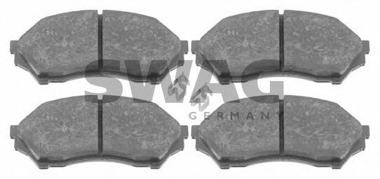 SWAG 83 91 6498 Тормозные колодки для MAZDA 323 F/P VI (Мазда 323 ф/п vи) SWAG 83 91 6498 Тормозные колодки для MAZDA 323 F/P VI (Мазда 323 ф/п vи)