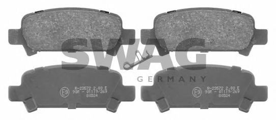 SWAG 87 91 6659 Тормозные колодки 01 1998 для SUBARU LIBERTY III (Субару Либэртъ 3) SWAG 87 91 6659 Тормозные колодки 01 1998 для SUBARU LIBERTY III (Субару Либэртъ 3)