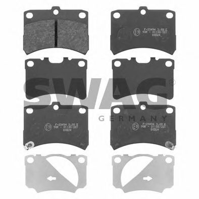 SWAG 88 91 6661 Тормозные колодки EJDE для DAIHATSU CUORE VI (Дайхатсу Cуорэ vи) SWAG 88 91 6661 Тормозные колодки EJDE для DAIHATSU CUORE VI (Дайхатсу Cуорэ vи)