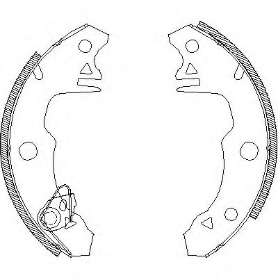 ROADHOUSE 4022.00 Тормозные колодоки для RENAULT LE CAR (Рено Лэ cар) ROADHOUSE 4022.00 Тормозные колодоки для RENAULT LE CAR (Рено Лэ cар)