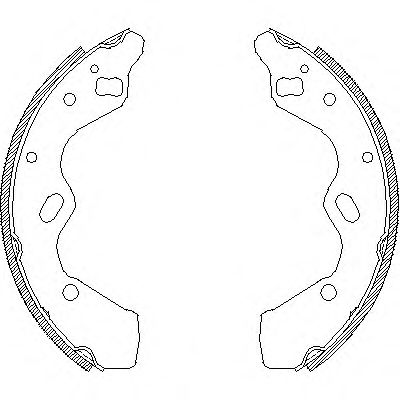 ROADHOUSE 4110.00 Тормозные колодоки для MAZDA (Мазда) ROADHOUSE 4110.00 Тормозные колодоки для MAZDA (Мазда)