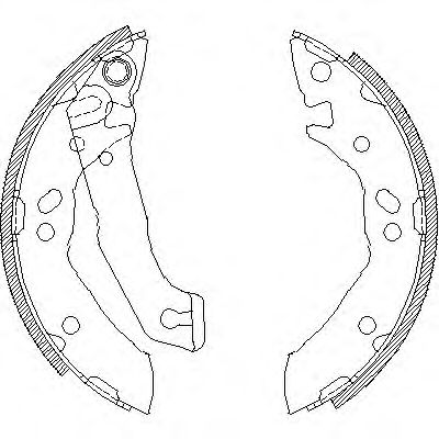 ROADHOUSE 4117.00 Тормозные колодоки для HYUNDAI EXCEL (Хендай Эxcэл) ROADHOUSE 4117.00 Тормозные колодоки для HYUNDAI EXCEL (Хендай Эxcэл)