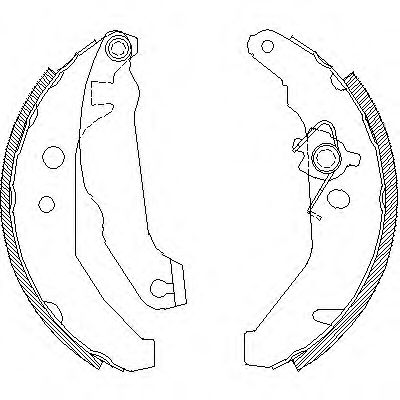 ROADHOUSE 4185.01 Тормозные колодоки для FORD FIESTA (Форд Фиэста) ROADHOUSE 4185.01 Тормозные колодоки для FORD FIESTA (Форд Фиэста)