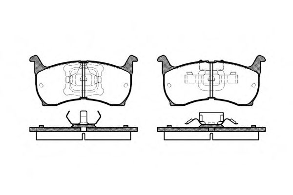 ROADHOUSE 2164.00 Тормозные колодки для MAZDA 626 II (Мазда 626 2) ROADHOUSE 2164.00 Тормозные колодки для MAZDA 626 II (Мазда 626 2)