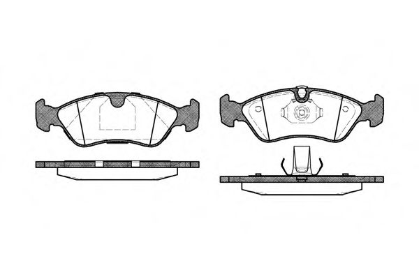 ROADHOUSE 2286.50 Тормозные колодки для OPEL OMEGA A (Опель Омэга а) ROADHOUSE 2286.50 Тормозные колодки для OPEL OMEGA A (Опель Омэга а)