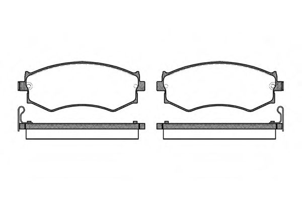 ROADHOUSE 2350.04 Тормозные колодки для NISSAN PRIMERA (Ниссан Примера)