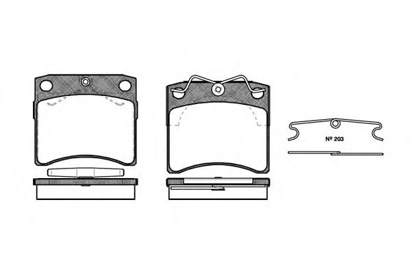 ROADHOUSE 2385.10 Тормозные колодки для VOLKSWAGEN (Фольксваген) ROADHOUSE 2385.10 Тормозные колодки для VOLKSWAGEN (Фольксваген)