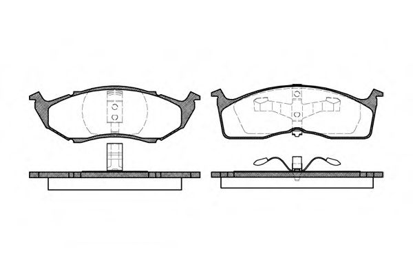 ROADHOUSE 2610.00 Тормозные колодки для DODGE CARAVAN (Додж Караван) ROADHOUSE 2610.00 Тормозные колодки для DODGE CARAVAN (Додж Караван)
