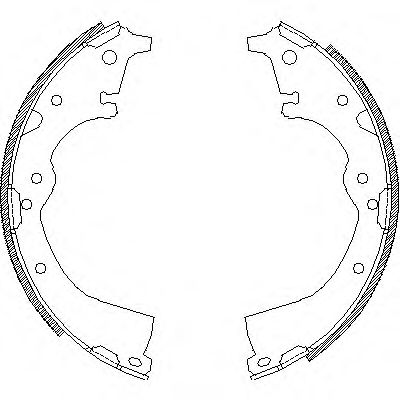 ROADHOUSE 4360.00 Тормозные колодоки для TOYOTA HIACE II (Тойота/тоета Хиаcэ 2) ROADHOUSE 4360.00 Тормозные колодоки для TOYOTA HIACE II (Тойота/тоета Хиаcэ 2)