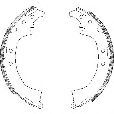 ROADHOUSE 4387.00 Тормозные колодоки для TOYOTA SCEPTER (Тойота/тоета Сcэптэр)