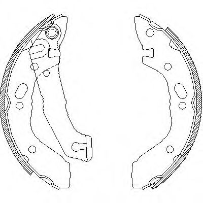 ROADHOUSE 4401.00 Тормозные колодоки для HYUNDAI EXCEL (Хендай Эxcэл) ROADHOUSE 4401.00 Тормозные колодоки для HYUNDAI EXCEL (Хендай Эxcэл)