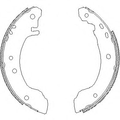 ROADHOUSE 4508.00 Тормозные колодоки для NISSAN PRIMERA (Ниссан Примера) ROADHOUSE 4508.00 Тормозные колодоки для NISSAN PRIMERA (Ниссан Примера)