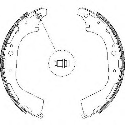 ROADHOUSE 4650.00 Тормозные колодоки для NISSAN PICKUP / NP300 III (Ниссан Пиcкуп / нп300 3)
