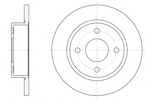 ROADHOUSE 6047.00 Тормозной диск для NISSAN MARCH II (Ниссан Марч 2) ROADHOUSE 6047.00 Тормозной диск для NISSAN MARCH II (Ниссан Марч 2)
