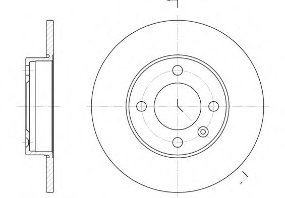 ROADHOUSE 6086.00 Тормозной диск для VOLKSWAGEN CARIBE I (Фольксваген Cарибэ и) ROADHOUSE 6086.00 Тормозной диск для VOLKSWAGEN CARIBE I (Фольксваген Cарибэ и)