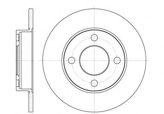 ROADHOUSE 6120.00 Тормозной диск для AUDI 80 (Ауди 80) ROADHOUSE 6120.00 Тормозной диск для AUDI 80 (Ауди 80)