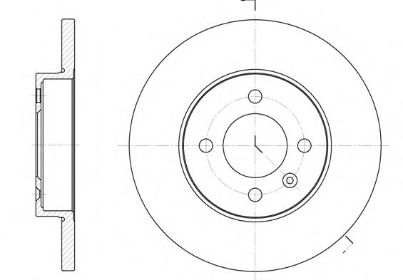 ROADHOUSE 6172.00 Тормозной диск для VOLKSWAGEN JETTA III (Фольксваген Джетта 3) ROADHOUSE 6172.00 Тормозной диск для VOLKSWAGEN JETTA III (Фольксваген Джетта 3)