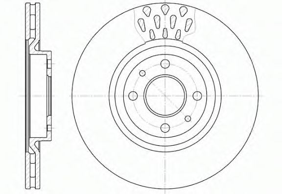 ROADHOUSE 6315.10 Тормозной диск для FIAT (Фиат) ROADHOUSE 6315.10 Тормозной диск для FIAT (Фиат)