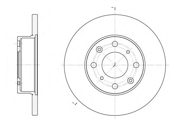 ROADHOUSE 6370.00 Тормозной диск для ROVER 400 (Ровер 400) ROADHOUSE 6370.00 Тормозной диск для ROVER 400 (Ровер 400)