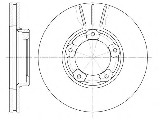 ROADHOUSE 6405.10 Тормозной диск для TOYOTA HIACE II (Тойота/тоета Хиаcэ 2) ROADHOUSE 6405.10 Тормозной диск для TOYOTA HIACE II (Тойота/тоета Хиаcэ 2)