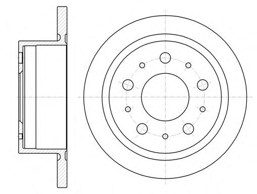 ROADHOUSE 61057.00 Тормозной диск для FIAT DUCATO (Фиат Дукато) ROADHOUSE 61057.00 Тормозной диск для FIAT DUCATO (Фиат Дукато)