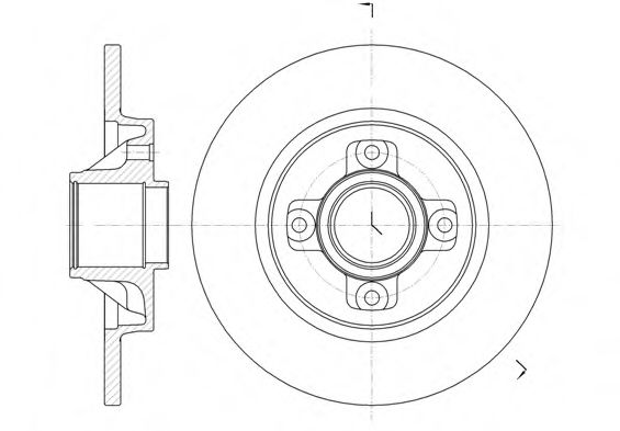ROADHOUSE 61058.00 Тормозной диск для CITROËN C4 PICASSO I (CитроËн С4 пикассо 1) ROADHOUSE 61058.00 Тормозной диск для CITROËN C4 PICASSO I (CитроËн С4 пикассо 1)