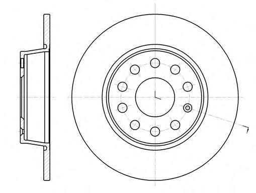 ROADHOUSE 61340.00 Тормозной диск для VOLKSWAGEN GOLF VII (Фольксваген Гольф 7) ROADHOUSE 61340.00 Тормозной диск для VOLKSWAGEN GOLF VII (Фольксваген Гольф 7)