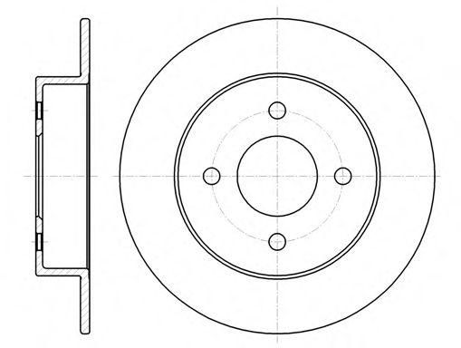 ROADHOUSE 61353.00 Тормозной диск для NISSAN MARCH II (Ниссан Марч 2) ROADHOUSE 61353.00 Тормозной диск для NISSAN MARCH II (Ниссан Марч 2)