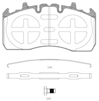 ROADHOUSE JSX 21383.80 Тормозные колодки 