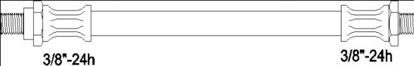 ROADHOUSE 1900.06 Тормозной шланг 