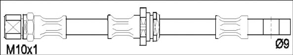 ROADHOUSE 1900.52 Тормозной шланг для SEAT TOLEDO II (Сеат Толедо 2) ROADHOUSE 1900.52 Тормозной шланг для SEAT TOLEDO II (Сеат Толедо 2)