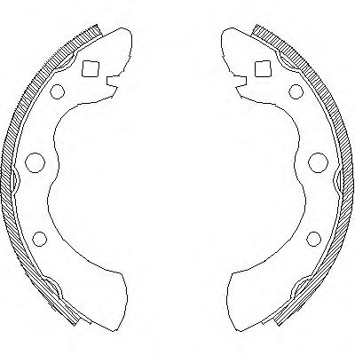 REMSA 4004.00 Тормозные колодоки 