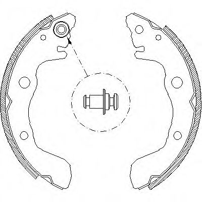 REMSA 4009.00 Тормозные колодоки 