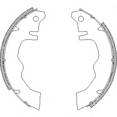 REMSA 4012.01 Тормозные колодоки 