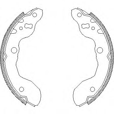 REMSA 4016.00 Тормозные колодоки 
