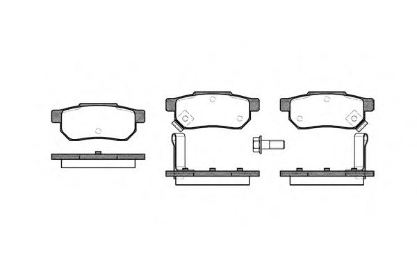REMSA 0233.02 Тормозные колодки для HONDA PRELUDE III (Хонда Прэлудэ 3) REMSA 0233.02 Тормозные колодки для HONDA PRELUDE III (Хонда Прэлудэ 3)