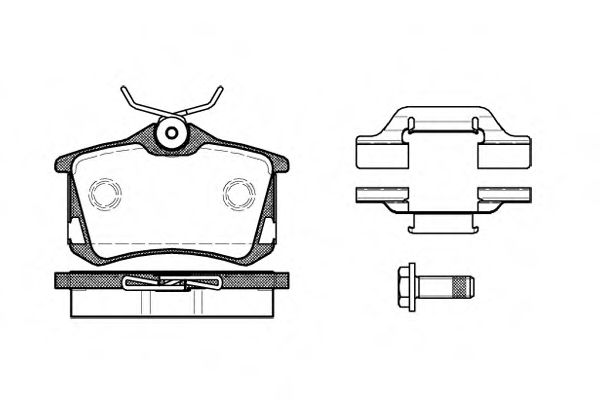 REMSA 0263.50 Тормозные колодки для VOLKSWAGEN (Фольксваген) REMSA 0263.50 Тормозные колодки для VOLKSWAGEN (Фольксваген)