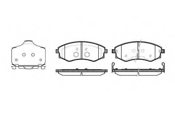 REMSA 0318.03 Тормозные колодки для DAEWOO REXTON (Дэу Рекстон) REMSA 0318.03 Тормозные колодки для DAEWOO REXTON (Дэу Рекстон)