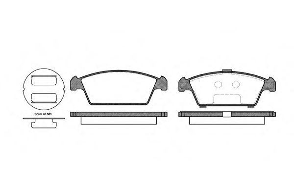 REMSA 0459.00 Тормозные колодки для DAEWOO (Дэу) REMSA 0459.00 Тормозные колодки для DAEWOO (Дэу)