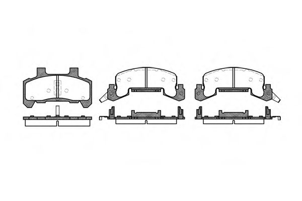 REMSA 0526.02 Тормозные колодки для CHEVROLET BERETTA (Шевроле Бэрэтта) REMSA 0526.02 Тормозные колодки для CHEVROLET BERETTA (Шевроле Бэрэтта)