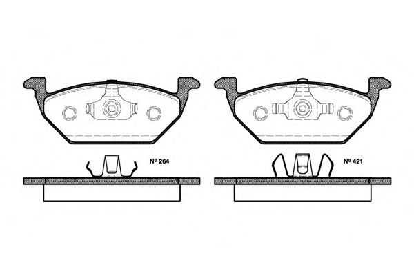 REMSA 0633.20 Тормозные колодки для VOLKSWAGEN (Фольксваген) REMSA 0633.20 Тормозные колодки для VOLKSWAGEN (Фольксваген)