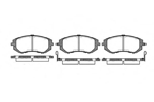 REMSA 0951.02 Тормозные колодки для SUBARU LIBERTY III (Субару Либэртъ 3) REMSA 0951.02 Тормозные колодки для SUBARU LIBERTY III (Субару Либэртъ 3)