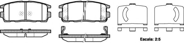 REMSA 1260.12 Тормозные колодки для CHEVROLET CAPTIVA (Шевроле Каптива) REMSA 1260.12 Тормозные колодки для CHEVROLET CAPTIVA (Шевроле Каптива)